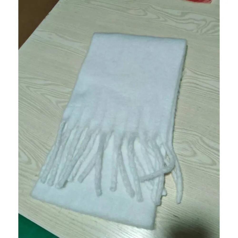 Winter Scarf for Women Solid Blanket Wraps Female Thick Soft Bufanda Big Tassel Shawl Long Poncho Echarpe