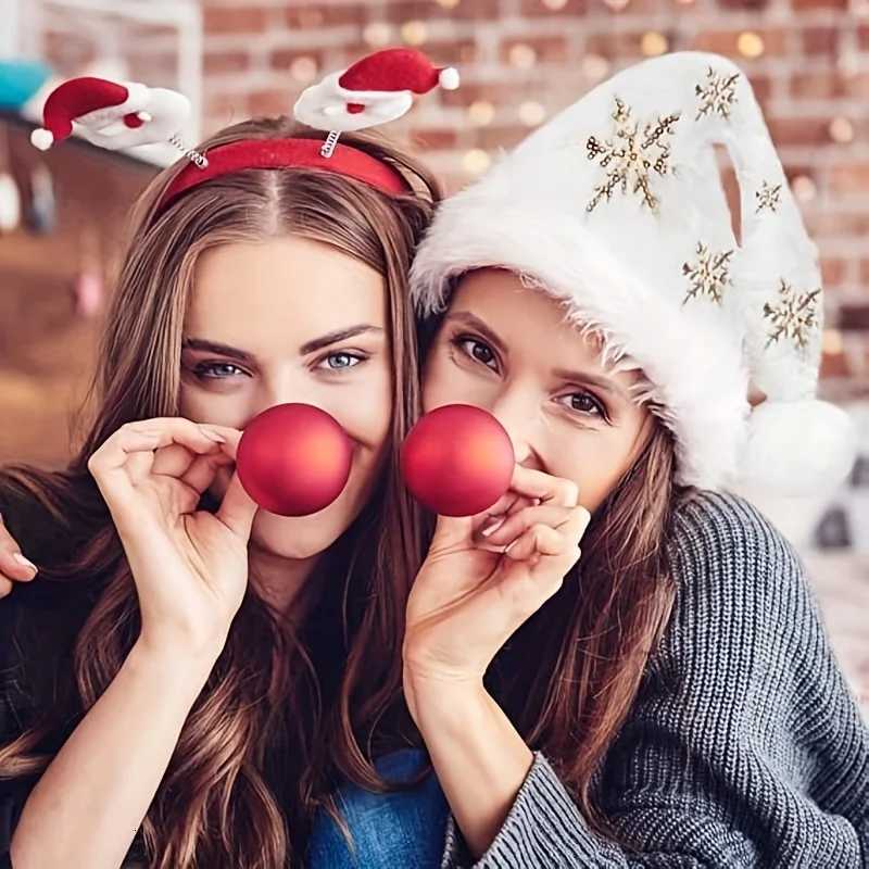 White snowflake Christmas hat Christmas decoration fuzzy golden embroidered Christmas hat Christmas festival costumegift bagW251027