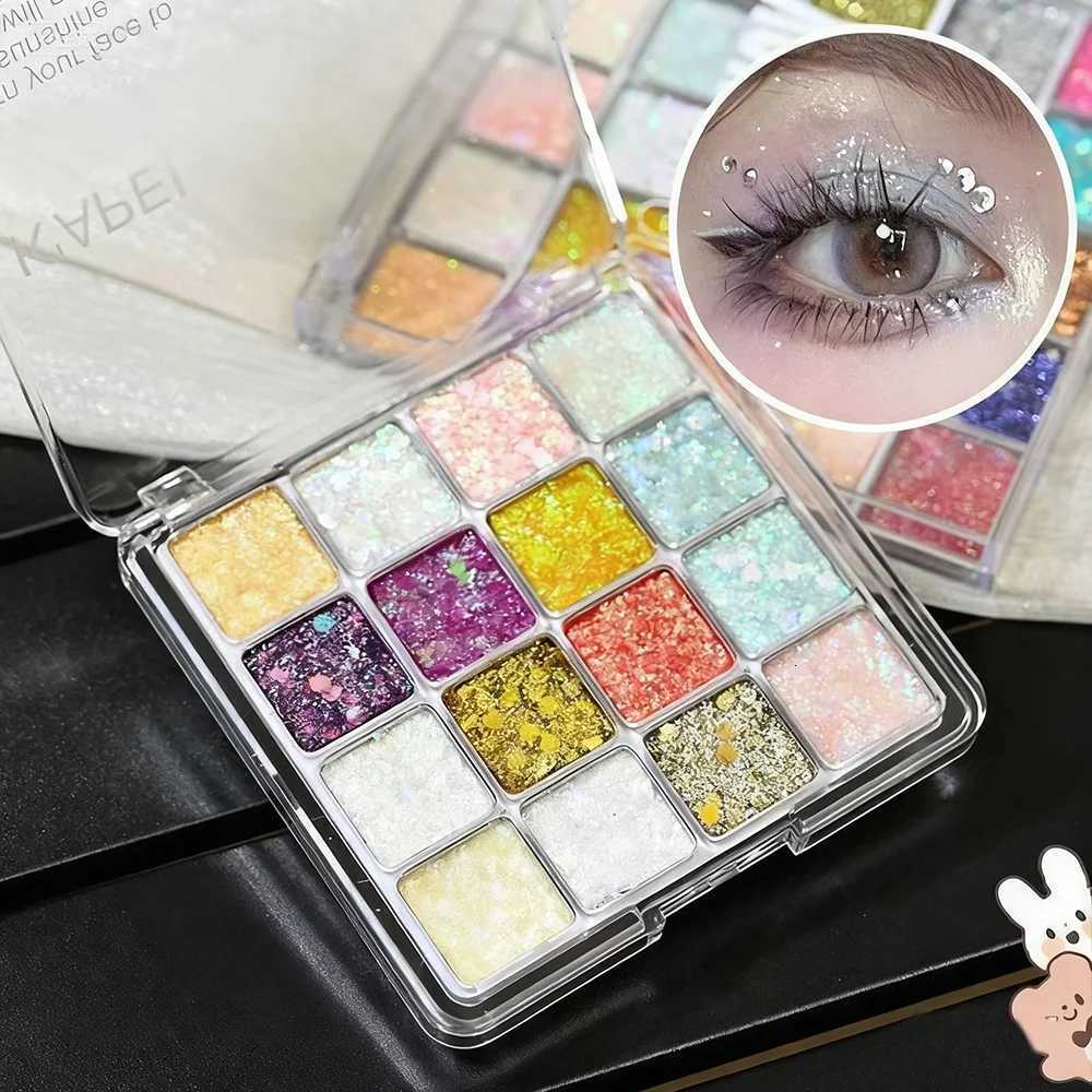 16Color Mermaid Gel Body Glitter Set Face Glitter Makeup Glitter Gel Vibrant Eyeshadow Sequin for BarBeachParty Looks DecorsXJ251027