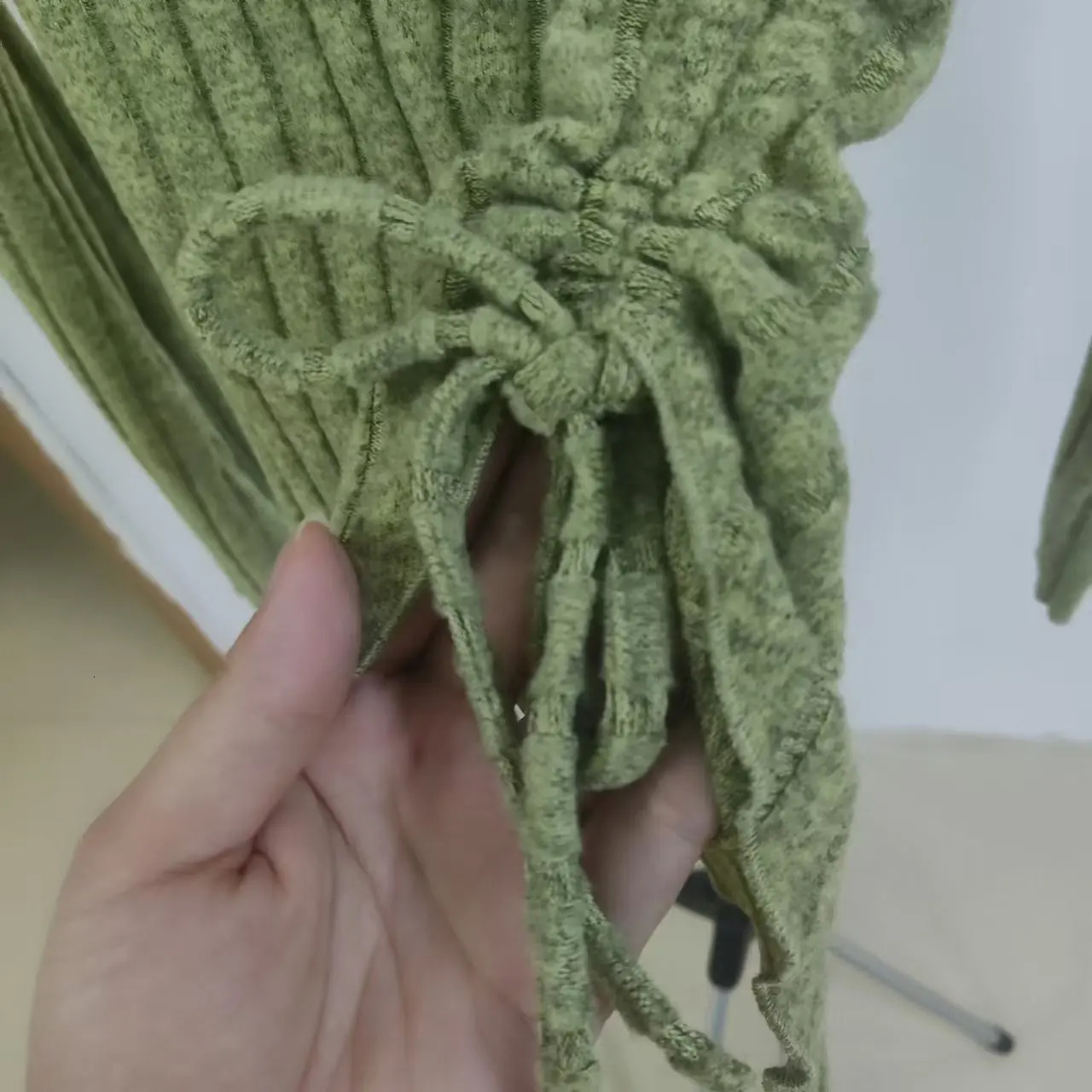 womens off shoulder cross long sleeved slim fit casual street style asymmetrical elegant Tshirt trumpet sleeve top 251027