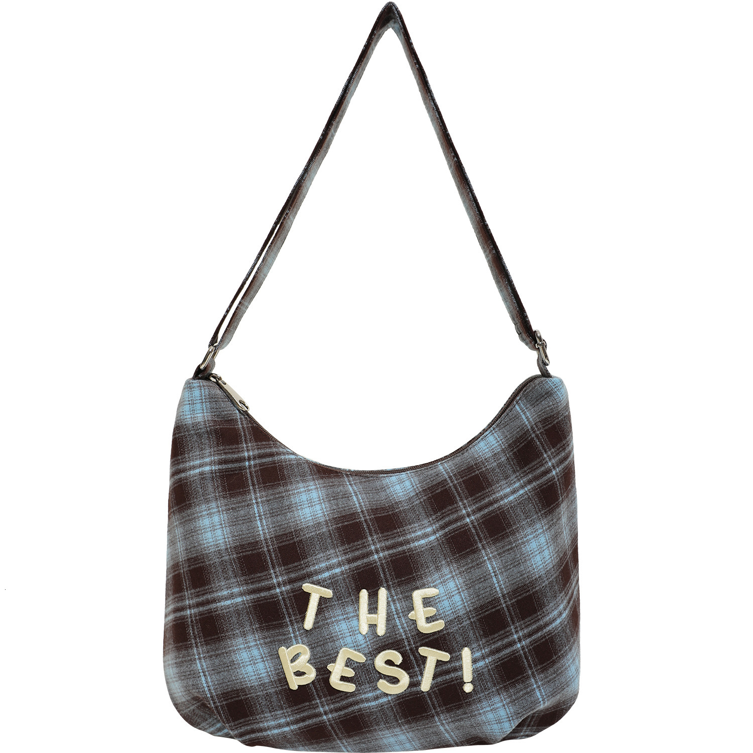 Designer canvas bag, fashionable shoulder bag, large capacity women's retro autumn and winter new style plaid bag, fashionable commuting handbag