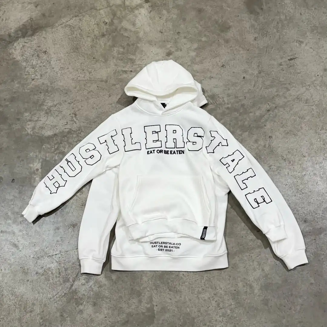 American Fashion Harajuku Y2K Blue Embroidered Text Pattern Hoodie Mens Autumn Street Trend Loose Comfortable Sports Shirt 251020