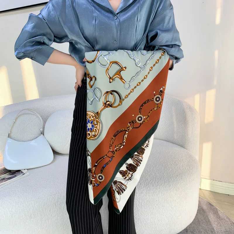 New 90 imitation silk square scarf with trendy sty versati tpeent wens scarf shawlscarfW251027