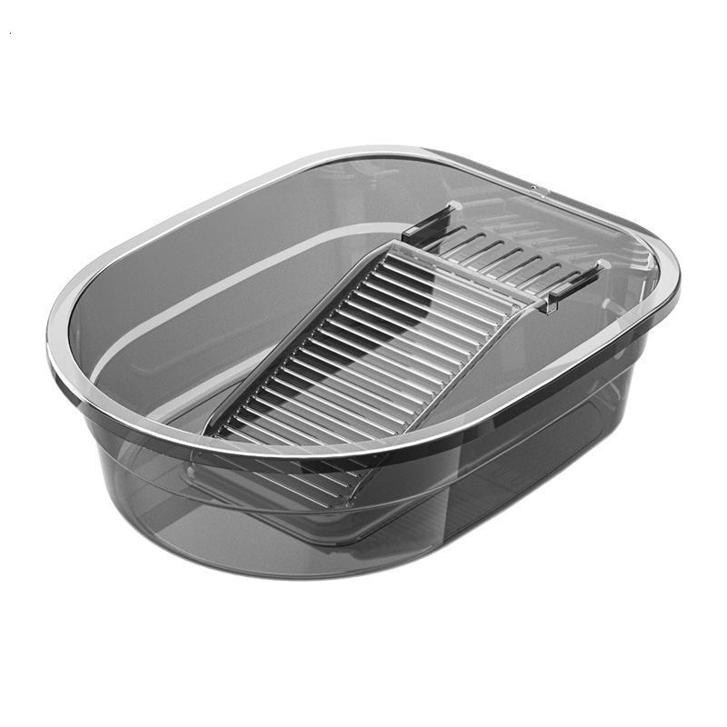 Transparent Laundry Basin Integrated Large Household Clothes Underwear Hand Wash Washboard Student Dormitory Socks Washing Board