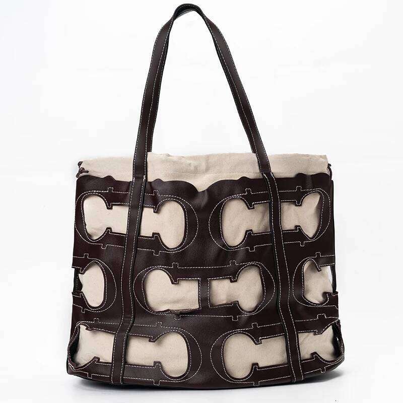 CH Women's Hollow Out Handbag Fashion Elegant Popular Pattern Design Brand High Quality Creative Unique Ladies Bags