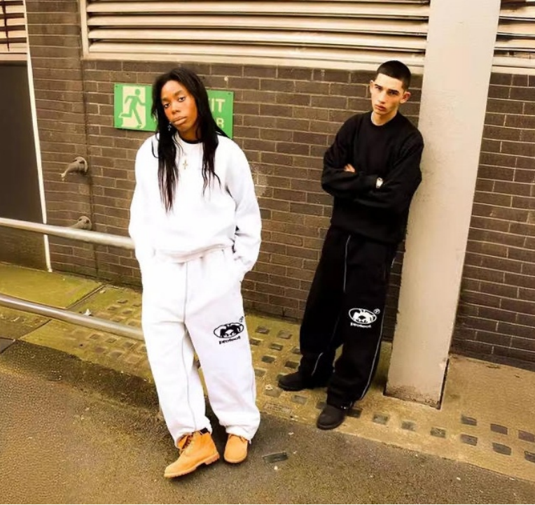 Men's Pants Hip Hop Letter Embroidery PROTECT Casual Fashion Sweatpants Men Women High Waisted Joggers Y2K Drawstring Cargo Grey Black Sportswear