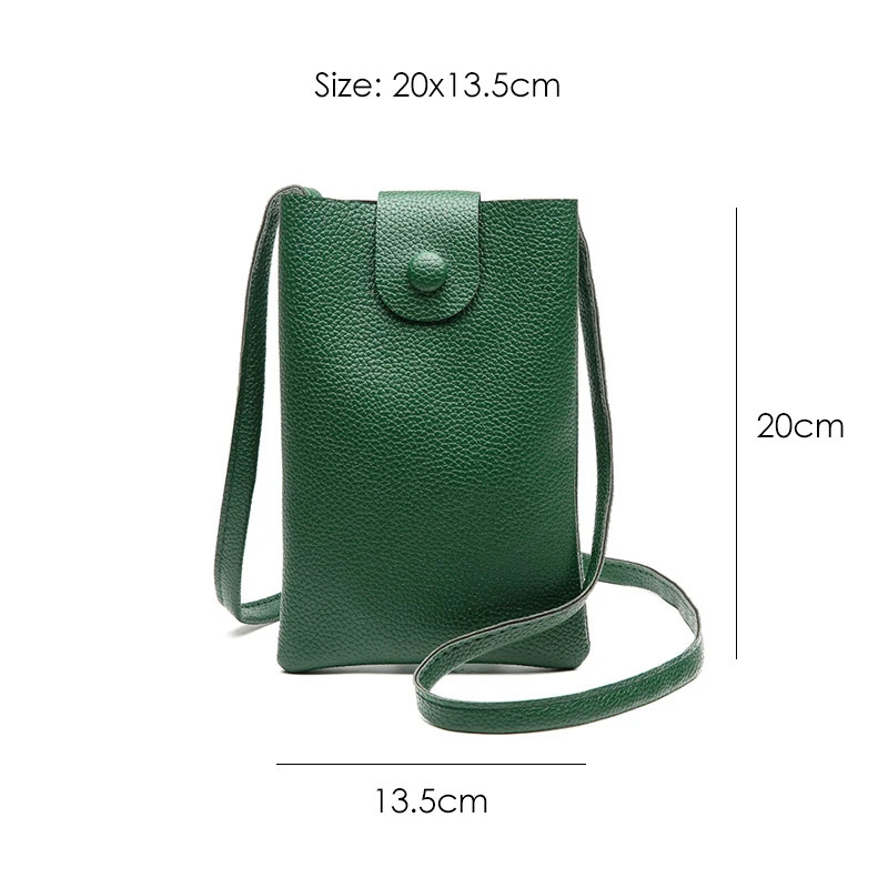 Casual Woman Mobile Phone Bag Crossbody Solid Color Small Shoulder Bag Hasp Summer er Bag Ladies Clutch Bags and Purses 251027