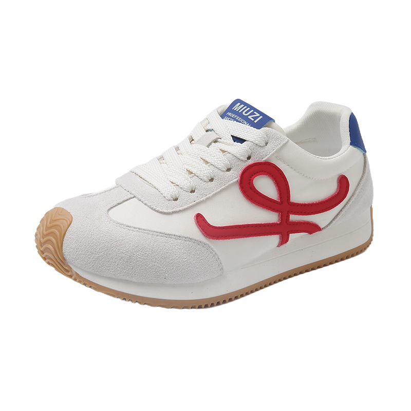 2024 New Trend Round Head Deep Mouth Walking Shoes Light Versatile Breathable Cross Lace Casual Sports Shoes Zapatos De