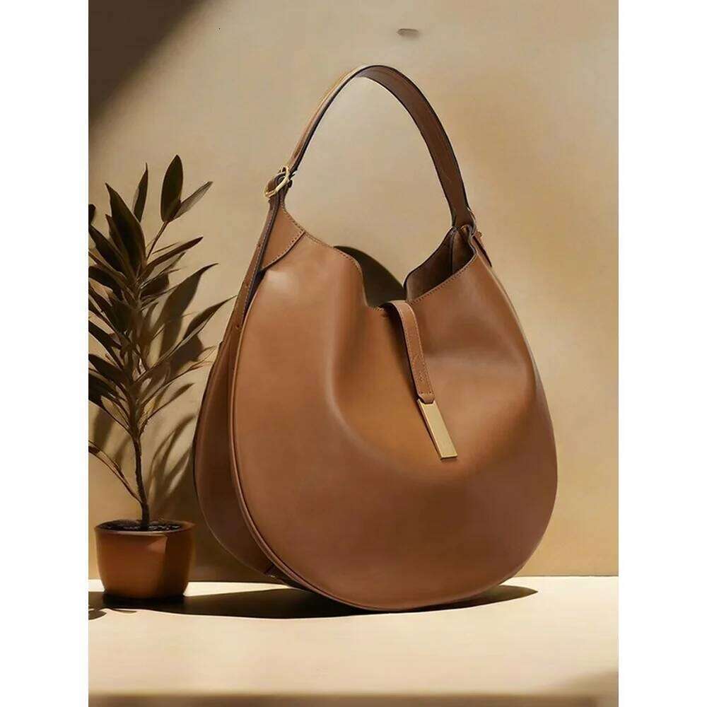 Women's Underarm Suede Dumpling Tote Trendy Handheld Crescent Bun