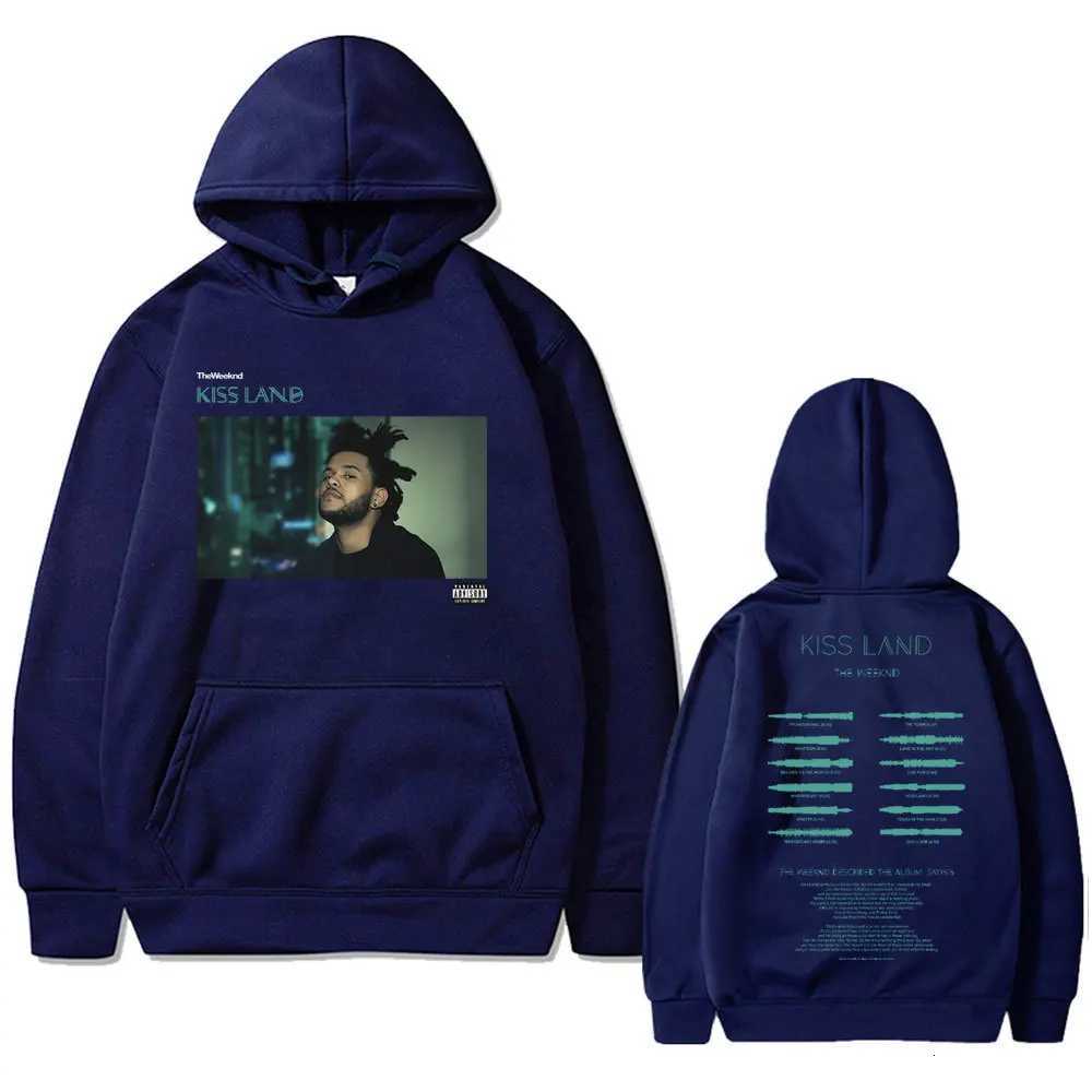 Weeknd Kiss Land Double Sided print mens Autumn fleece Hoodie Regular fit Long Sleeve clothes Fashion Streetwear Sportwear W251027
