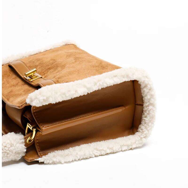 Designer Luxury Women S Plush Tote Bag Classic Designer In Autumn Winter Ladies Handbag Large Capacity Shoulder Crossbody Bags And Purses