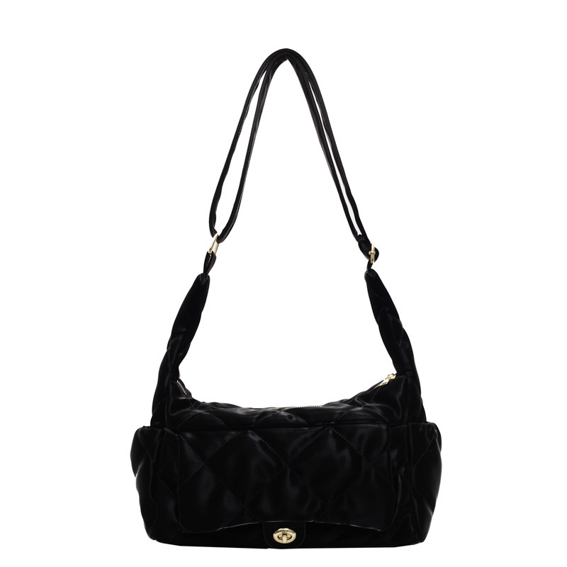 Free shipping designer bag Autumn and Winter Niche Fashion Crossbody Bag for Women New Fashion Saddle Bag Casual Quilted Underarm Bag