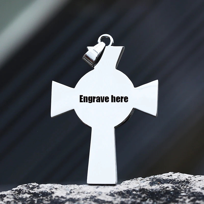 Viking Witch Celtic Cross With Knot Pendant Necklace Rune 316L Stainless Steel Men Chain Odin Gothic Amulet Jewelry Gifts 251020