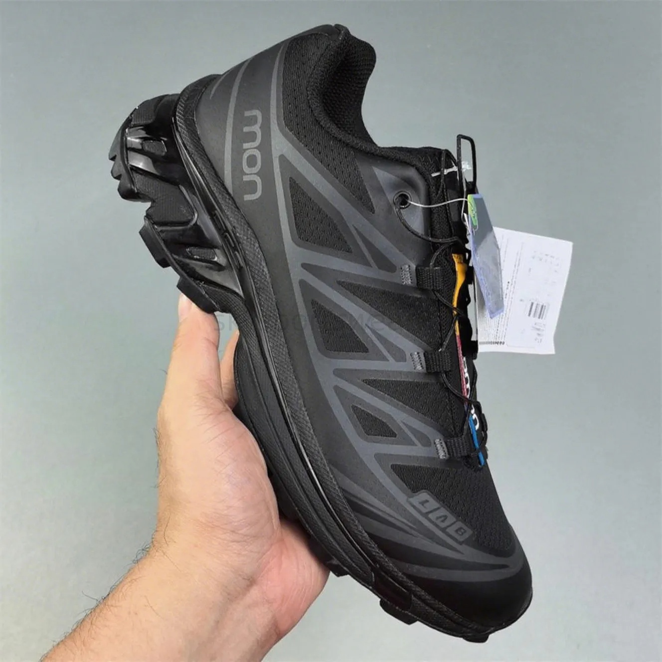 Men Cross-Country salomoenshoes saloymon xt6 Sneakers Man Quality Mens Outdoor Hiking Shoes Trail Running Speed Mens Athletic Shoe Non Slip Cycling Sports A02