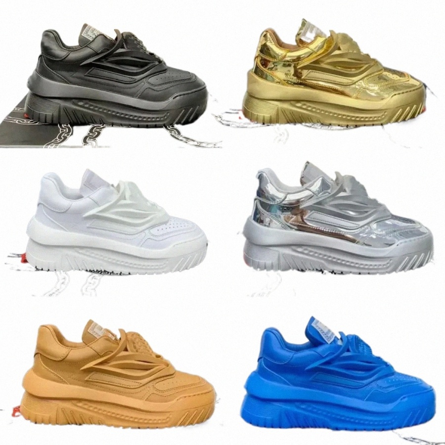 odissea Designer Men Shoes Women Trainers Leather Sneakers Platform Shoe Statue Vintage Trainer Flat Rubber Sneaker Chunky Outdoor m343#