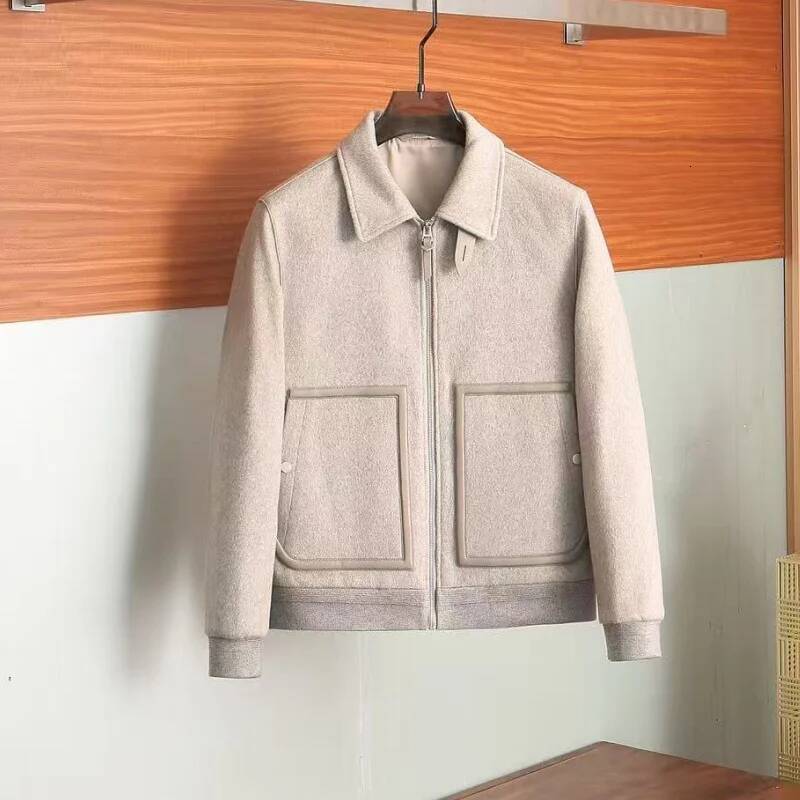 New Autumn-Winter Men's Business Casual Wool Lapel Jacket Coat