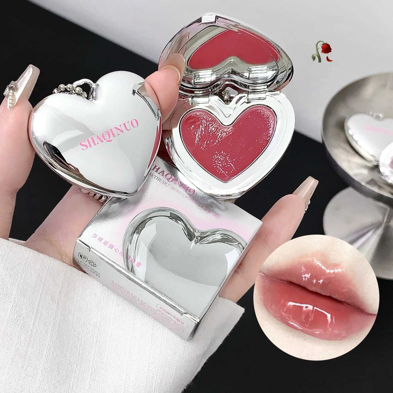 Low Saturation Mirror Lipstick Cream Water Light Solid Lip Gloss Moisturizing Glass Lip Tint Sexy Nude Red Lips Makeup Cosmetics W251027