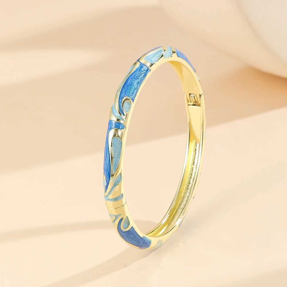Fashion sty gold plated enamel cloisonne bracet bang jewelry gift it for girls wenW251027