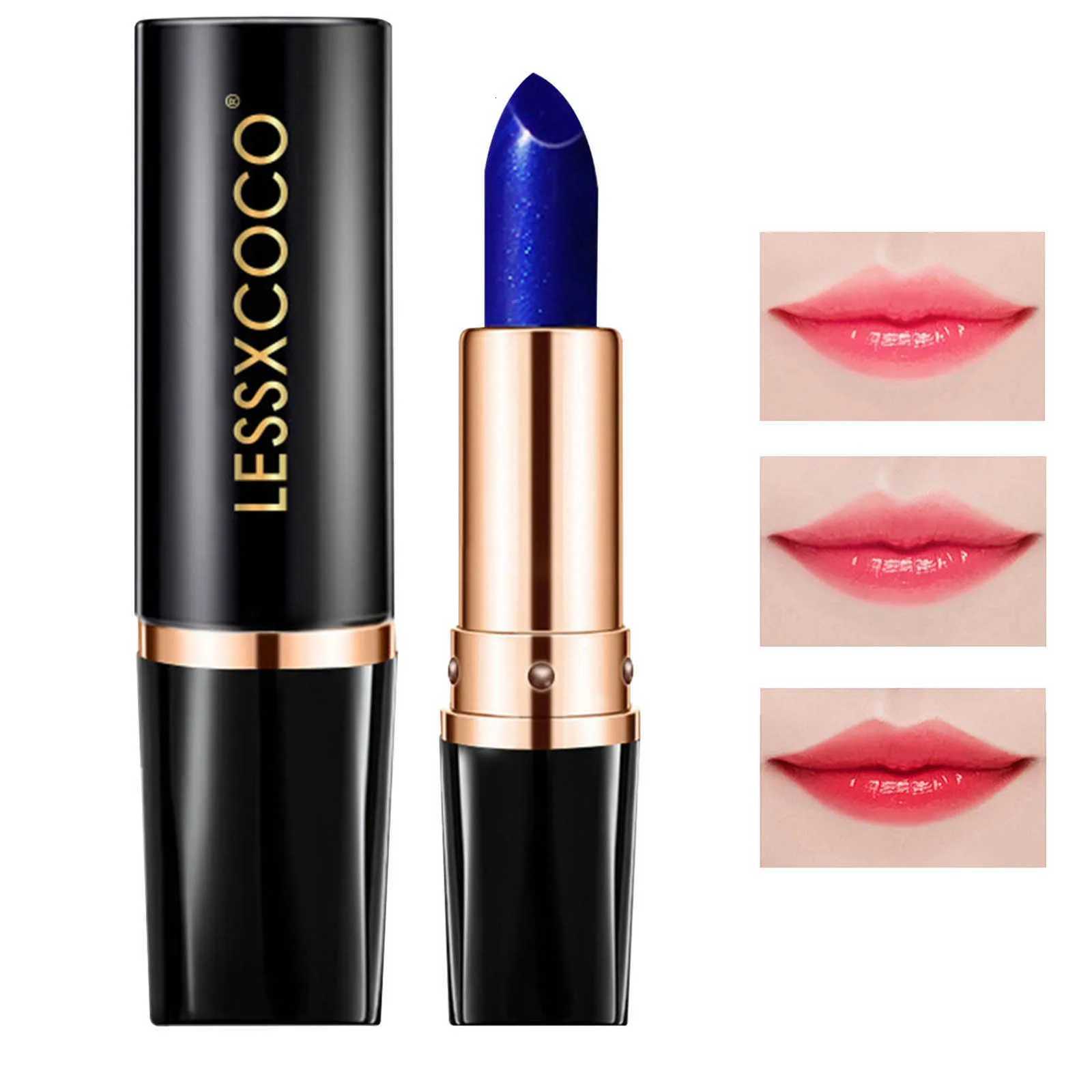 Color Changing Lipstick Waterproof Blue Lipstick That Turn PinkWipe Blue Turns To Pink Moisturizing Lipstick Lip Gloss Lips Care W251027