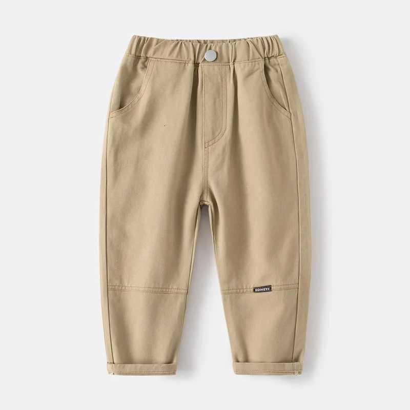 Spring Autumn New Toddler Baby Boys Pants Beige Fashion Korean Straight Girls Trousers Fashion Sport Wear Kids Baby ClothesT251027