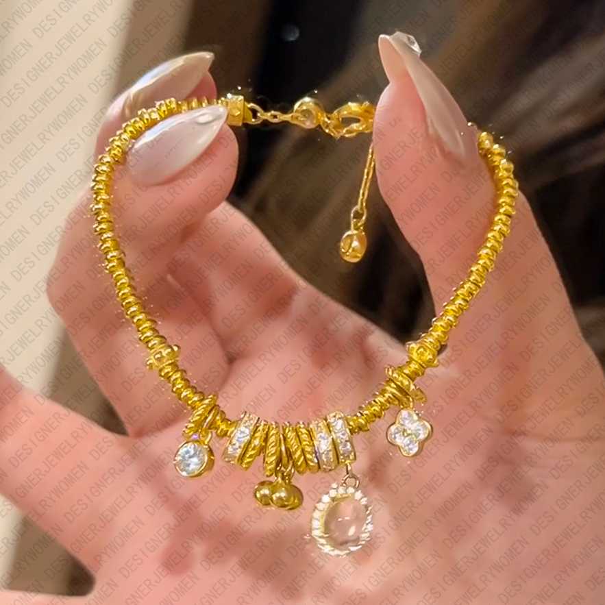 Designer Bracelet for Women Chinese Style Gold Bracelets Floral Bangle Glass Bangles Luxury Jewlery Designer for Women Elegant Oriental Gift