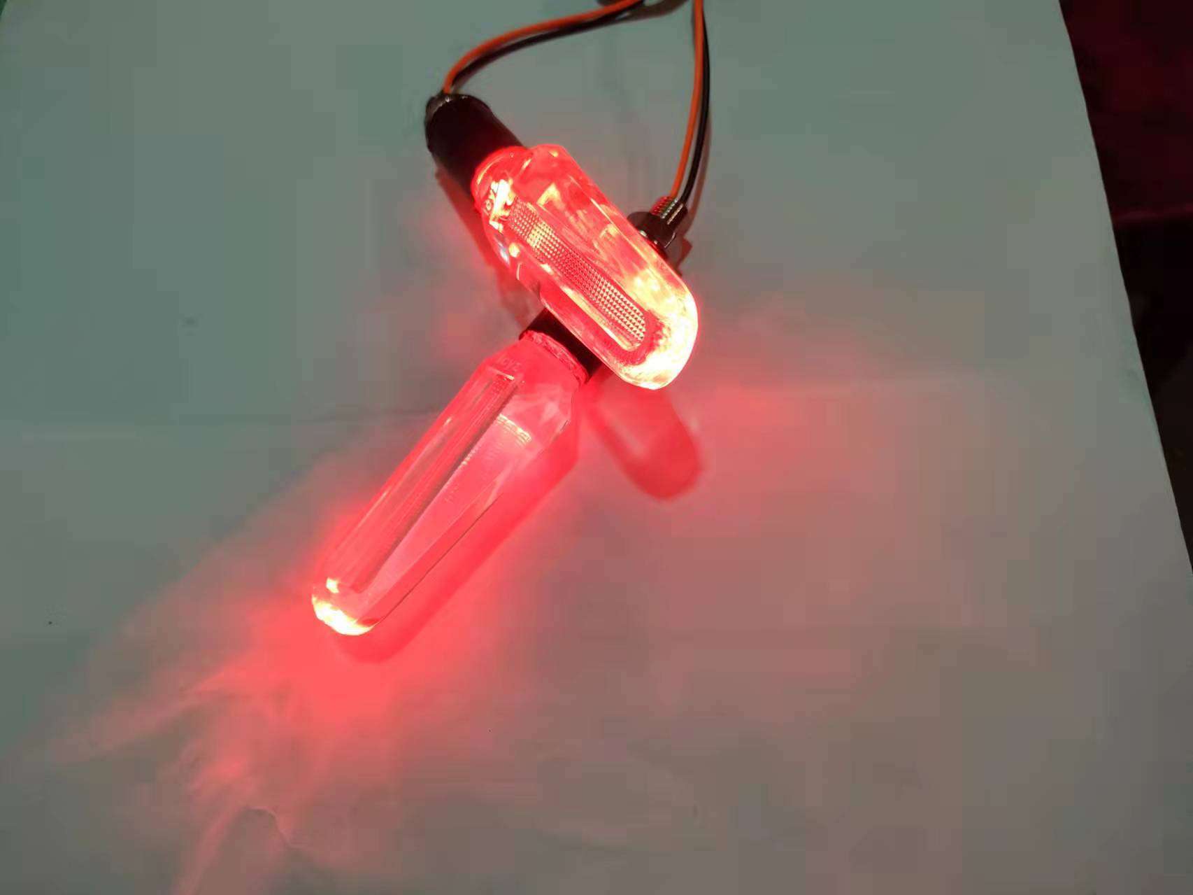 LED Crystal Turn Signal Motorcycle Electric Vehicle Modified Light 12V Universal