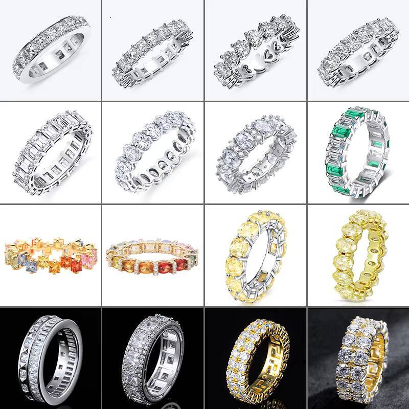 9K 10K 14K Gold Mossanite Diamond Ring Engagement Wedding Rings for Couples Variants VVS Moissanite 18K Gold