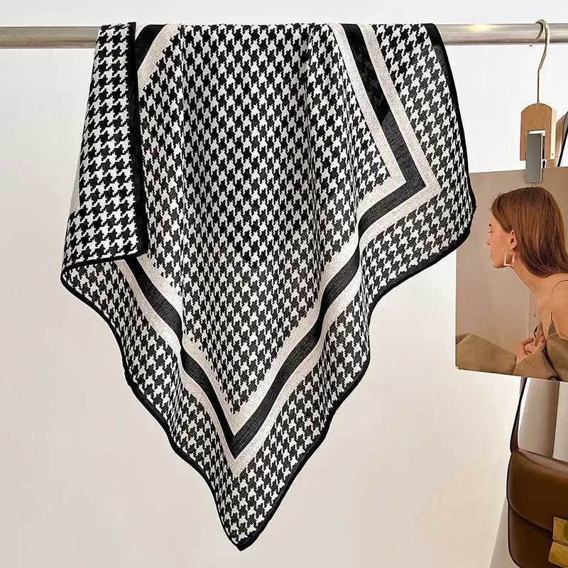 Fashion Bandana Neck Scarfs For Wen Floral Print Handkerchi Hijab Scarf Fa Luxury Cotton band Soft Neck Scarves 70cmW251027