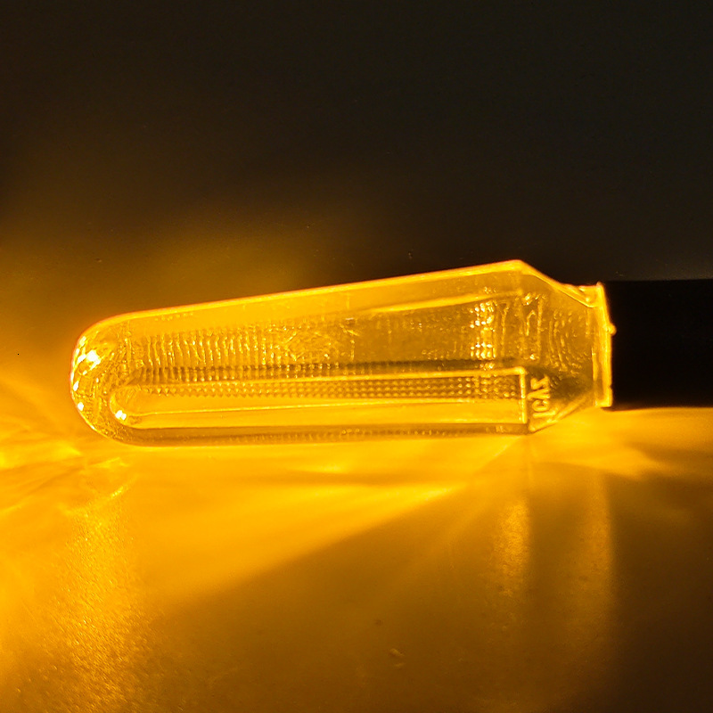 LED Crystal Turn Signal Motorcycle Electric Vehicle Modified Light 12V Universal