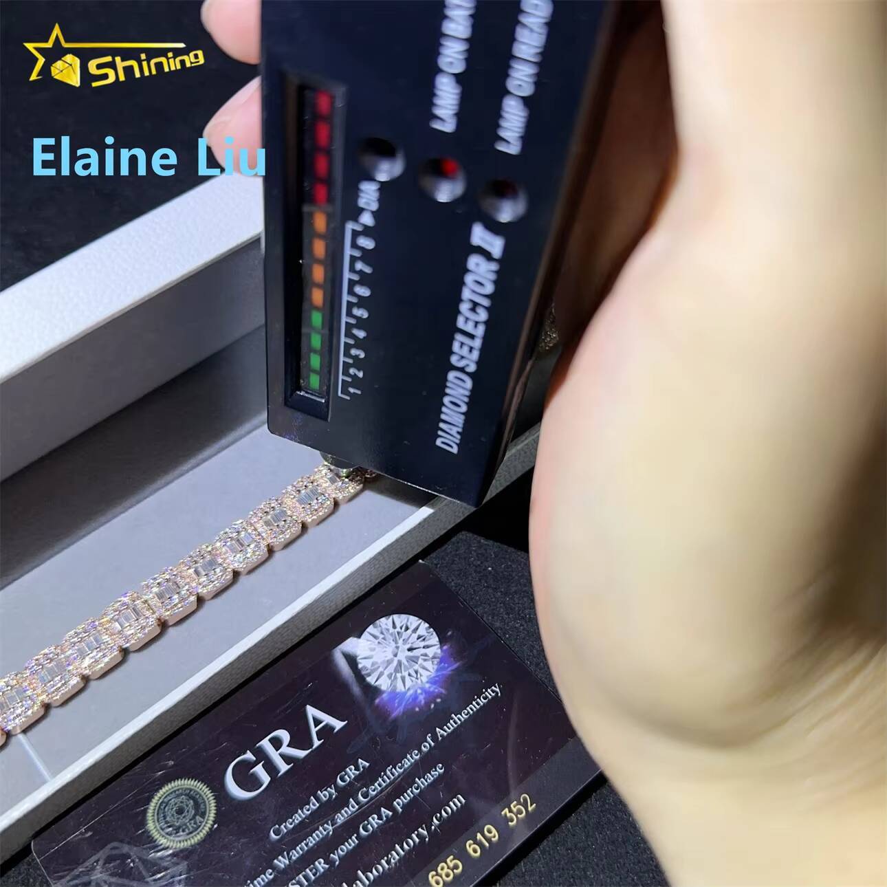 Pass Diamond Tester Luxury Hip Hop Cuban Link Iced Out Jewelry 925 Sterling Silver Moissanite Cuban Link Chain Necklace Bracelet