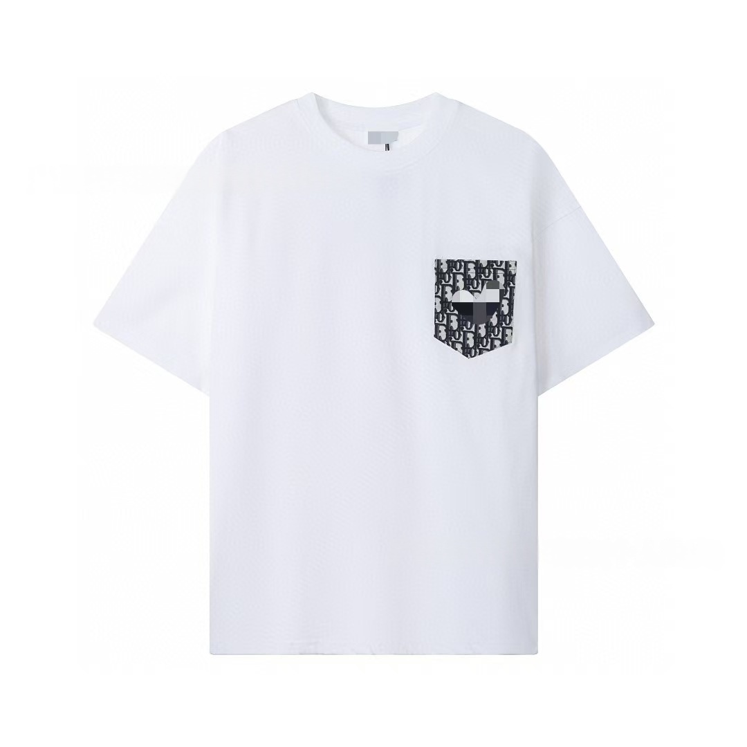 2025 new designer t shirt CD Summer new high-Quality shirts for mens fashion casual all round neck short-sleeved T-shirt cotton light handsome mens shirts US size XS-L