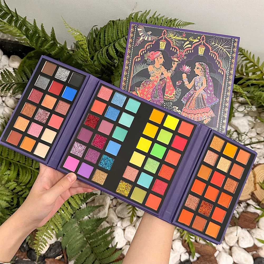 72 Color Glitter Eyeshadow Palette Brightening Glitter Shimmer High Gloss Eye Shadow Palette Makeup CosmeticsXJ251027