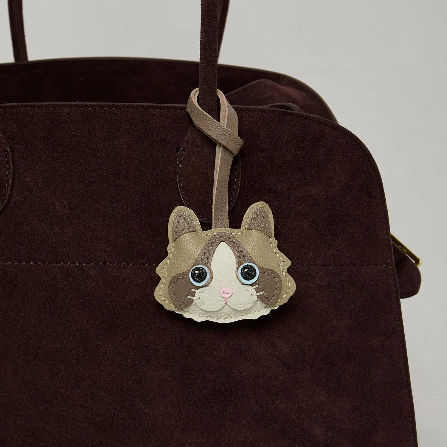 Unique Cute Sheepskin Handmade Ragdoll Cat Lucky Cat Key Bag Pendant Handbag Crossbody Bag Pendant Girl Birthday Gift Lovely 251027