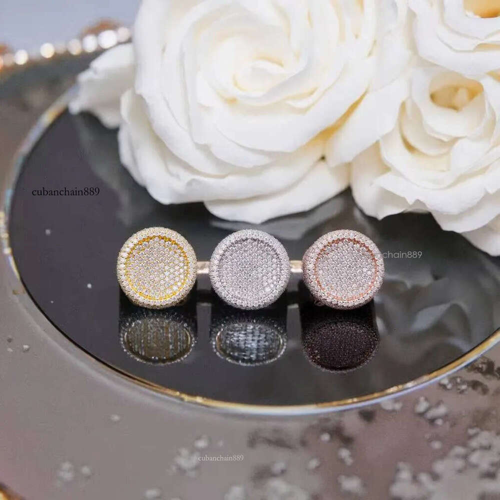 Original Sterling Sier and Womens Finger Hip Hop Full Moissanite Rings for Men