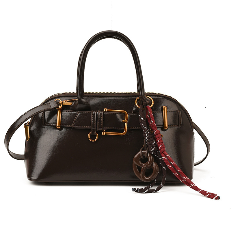 Free shipping designer bag Autumn Winter New Color-Block Shell Bag Women Niche Single Shoulder Handbag Crossbody Tote Small Bag