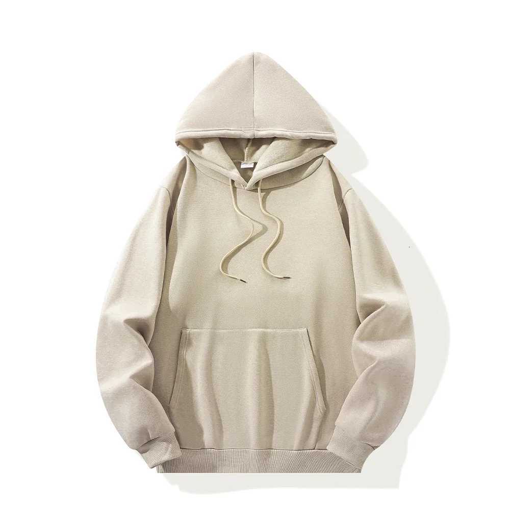 Solid Color Sports Casual Hoodies Men Women Spring Autumn Fleece Warm Sweatshirts Hip Hop Streetwear Fashion Loose Pullover Tops W251027