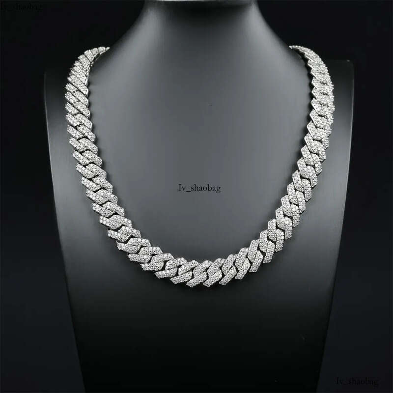 Plated Hip Hop Jewelry Necklace Cuba 14mm Wholesale Cuban Link Chain Gold Gift Hiphop Unisex Li Zircon Precious Metal Alloy aaa