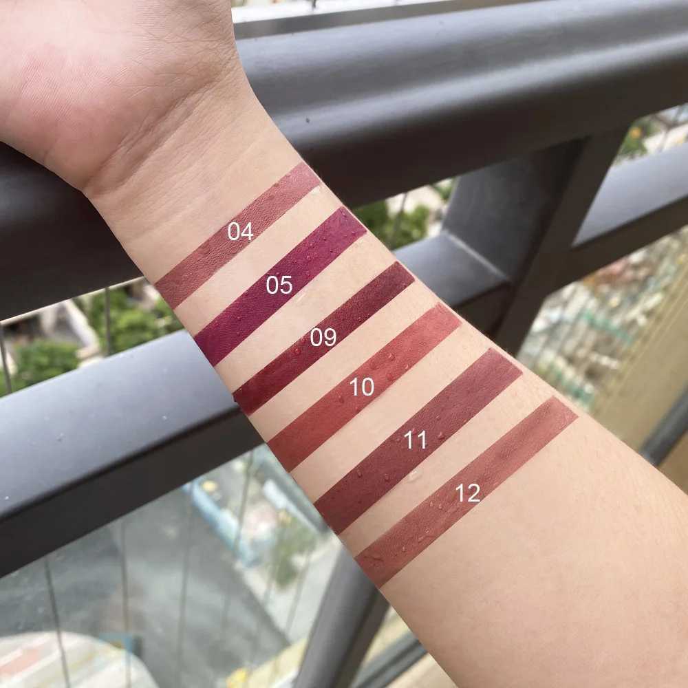 6PCSSET Double Ended Matte Lipstick Makeup Long Lasting Waterproof Nude Lipsticks Lips Liner Pencil Woman Cosmetics Beauty Kit W251027