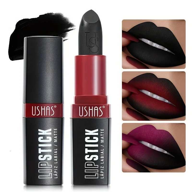 Black Lipstick Waterproof Velvet Matte Long Lasting Lip Gloss Christmas Halloween Party Lip Makeup Tint Moisturizing Cosmetics W251027