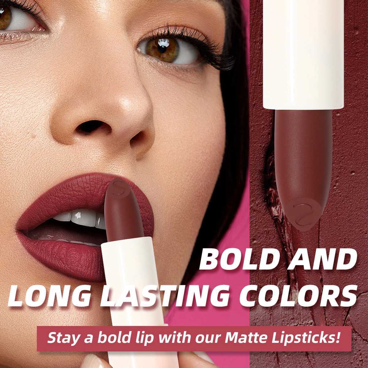 SAS 6color advanced matte velvet mist lipstick waterproof nonstaining vivid color silicone lipstick W251027