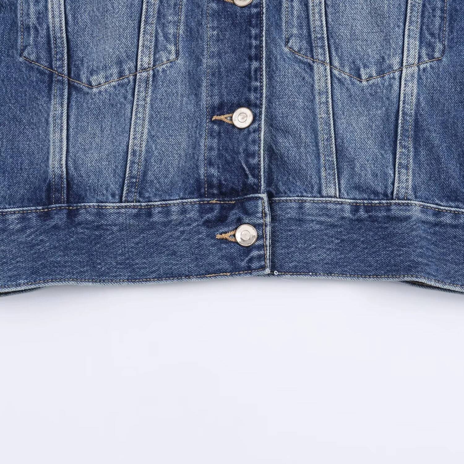 winter jacket women Autumn New Product Women's Casual Fashion Simple Collar Long Sleeve Short Artificial Fur Cowboy Jacket Coat