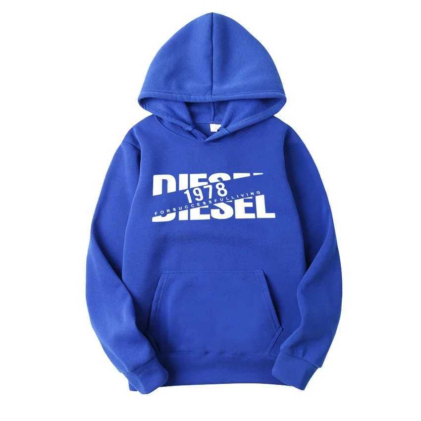 Mens hooded sweatshirt for autumn and winter warm and windproof comfortable long sleeved top jogging hooded sweatshirt W251027