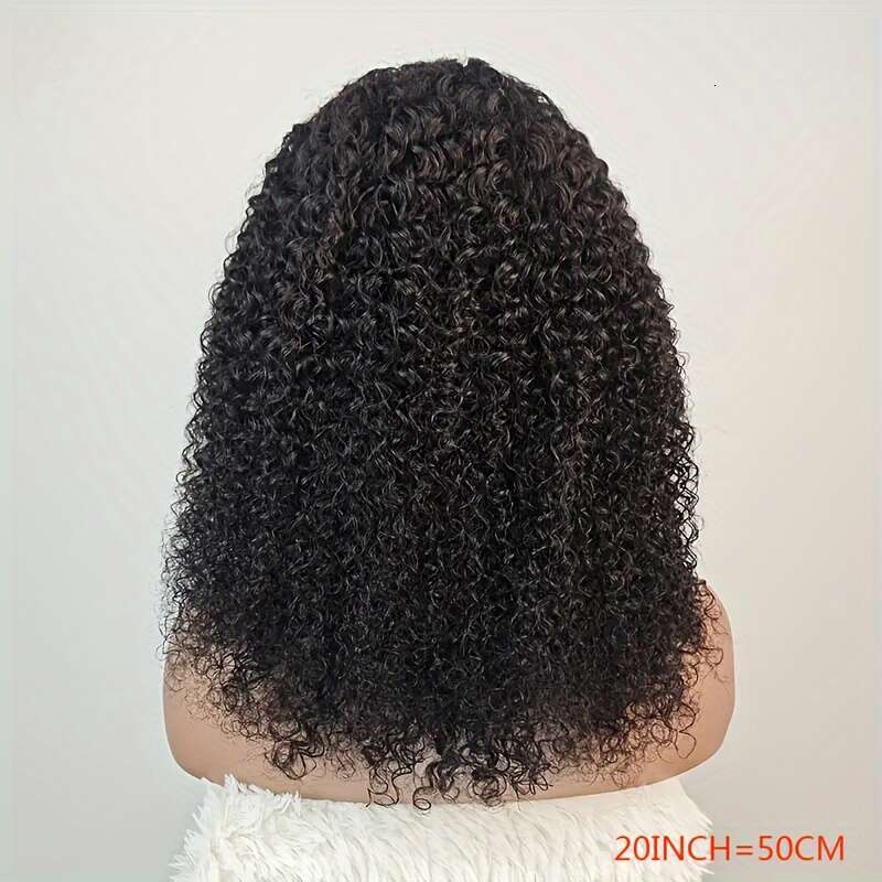 10A 4C Kinky Curly Lace Front Wig - Glueless Human Hair With Baby Hair, HD Transparent 5X5 Closure, Realistic Hairline For Women, 180% Density, Natura