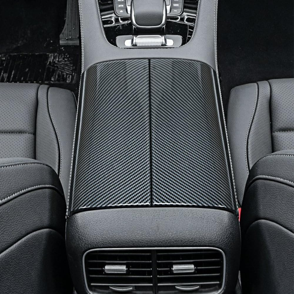Car Center Console Armrest Box Cover Trim Carbon Fiber Protector for Mercedes Benz GLS X167 GLE W167 GLE53 Coupe C167 450 350 63 53 AMG Interior Acces