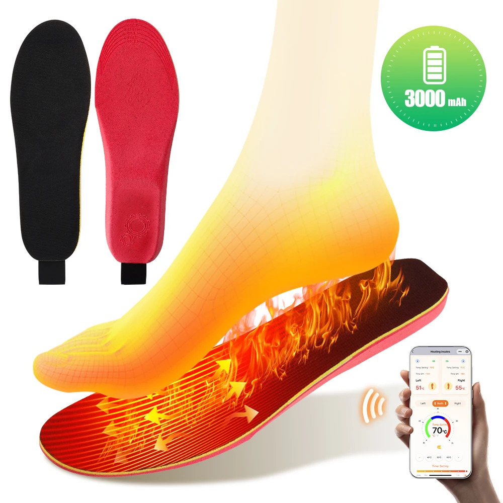 Cordless Heated Shoe Insoles APP Control Electric Foot Warming Pad Feet Warmer Sock Pad Mat Winter Heating Insole Winter Warm251020