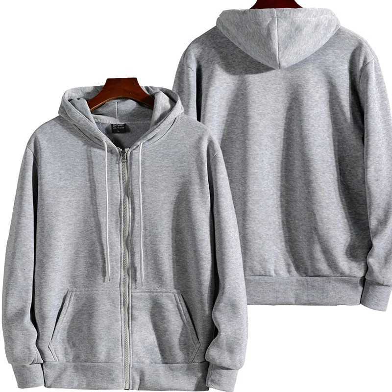 Zipper Hoodies Autumn Winter Mens New Long Sleeve Hooded Sweatshirt Fashion Casual Male Outfit Sportwear Loose Fit Clothes W251027