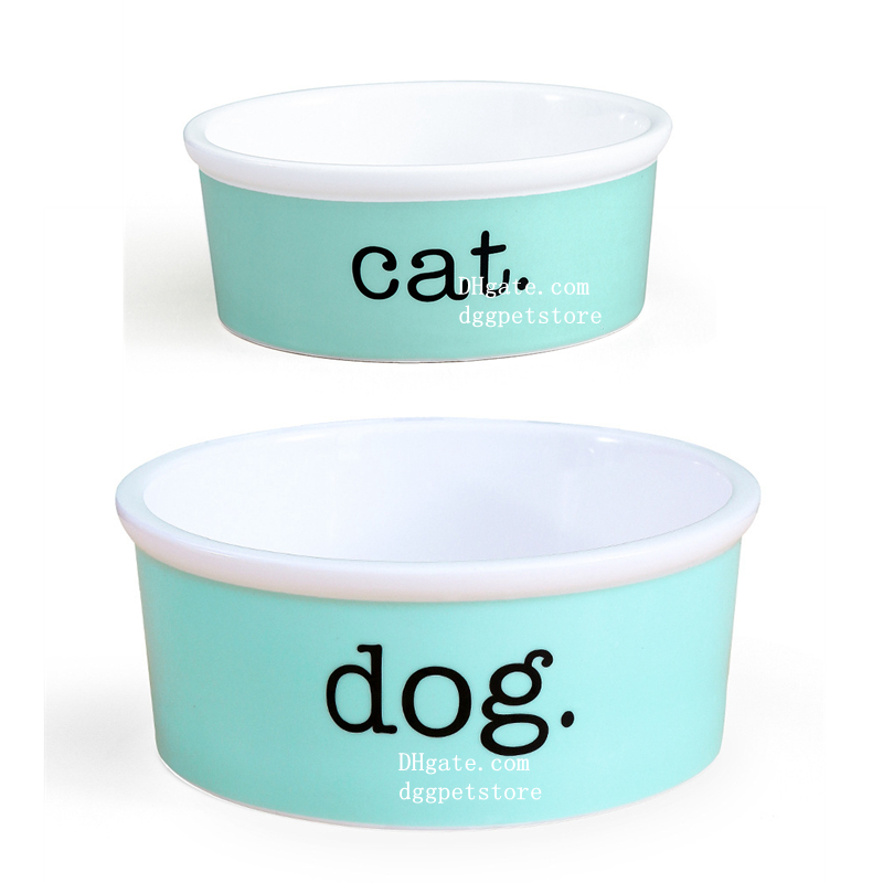 Designer Pets Bowls Heavy Ceramic High Gloss Dog Bowl Cat Bowl Durable Dog Food and Water Pet Dish, Chew-Proof, Dishwasher and Microwave Safe Classic 