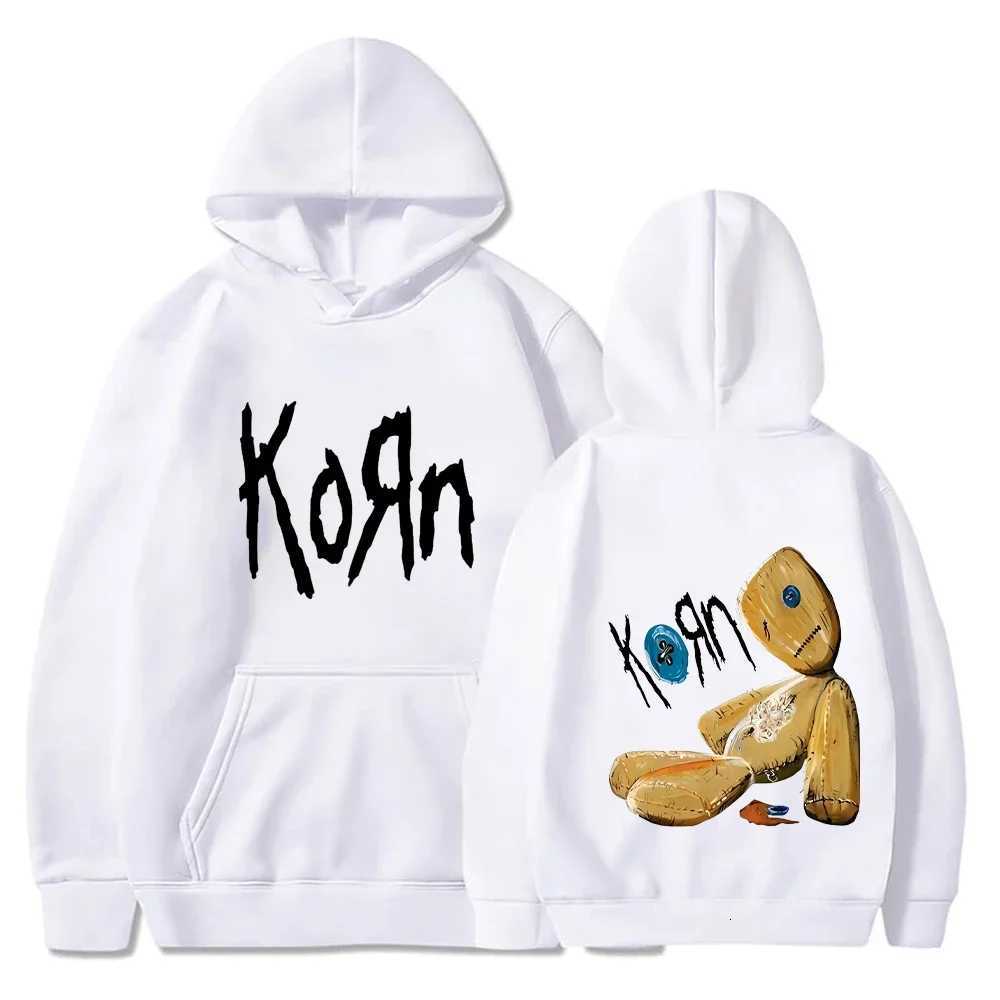 Korn Rock Band Hoodies Spring Autumn Pullover Mens Fashion Printed Hooded Sweatshirt Loose Casual Daily Streetwear Sweater Tops W251027