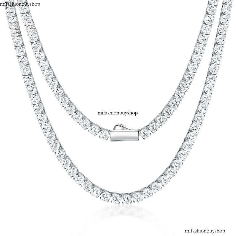 Source Manufacturer Sterling Sier Jewellery Tennis Moissanite Chain
