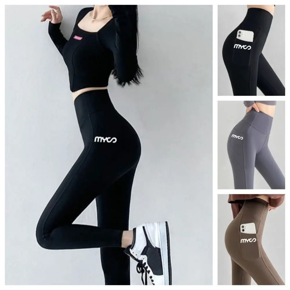 Solid Seamless Leggings With Pocket Women Soft Workout Tights Fitness Outfits Yoga Pants High Waist Gym Wear Spandex Leggings 251027